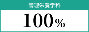 管理栄養学科 100％
