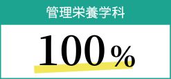 管理栄養学科 100％
