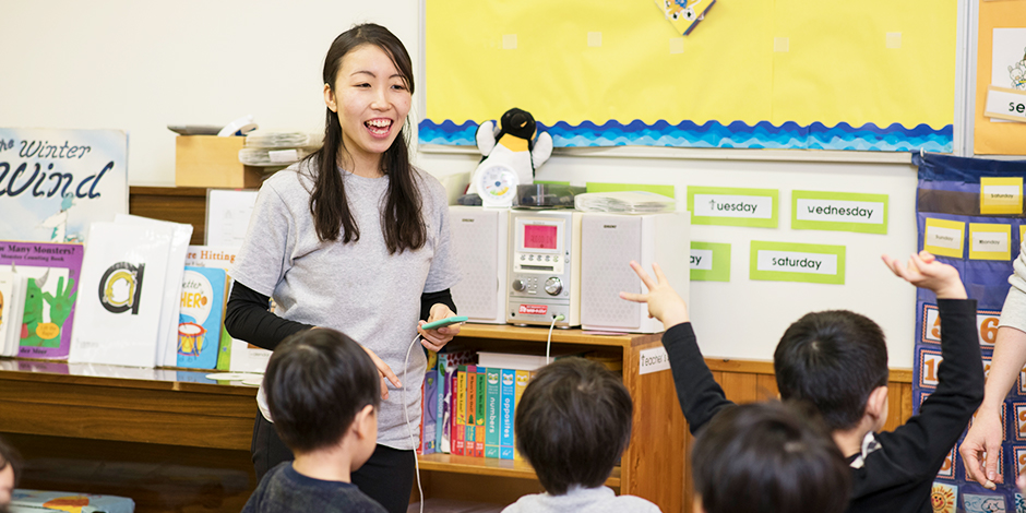 英語での活動を通して子どもたちの成長や笑顔に触れることが私のやりがいです
