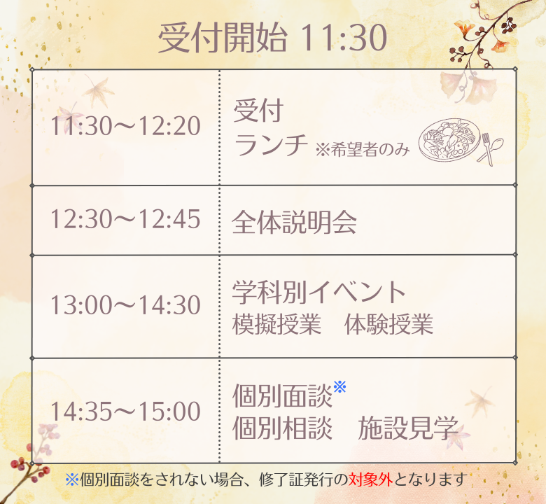 タイムテーブル